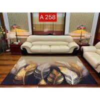 Thảm trải sàn BALI 5D hiện đại có lớp nhựa chống trơn trượt, dùng để trang trí, decor phòng khách - Nhà Đẹp Bedding