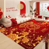 Thảm trải sàn Bali 5D mẫu hoa đào Tết hiện đại  loại 1 1m6x2m3