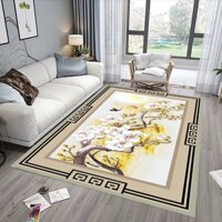 Thảm trải sàn bali 5D mẫu hoa đào mới nhất 2021 1m6x2m3