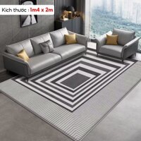 Thảm trải sàn Bali 5D mẫu hoàng gia, thảm trải sàn phòng khách cổ điển 1m x 1m6 và 1m4 x 2m, trang trí nhà cửa phòng khá