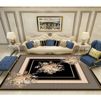 thảm trải sàn bali 5D mẫu hoàng gia tâm tròn sang trọng 2mx3m