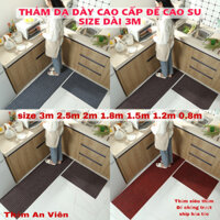 Thảm trải sàn bếp cao cấp thảm dạ thấm hút chống bám dầu mỡ, đế PVC chống trượt,size lớn