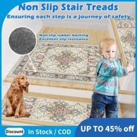 Thảm trải sàn cầu thang chống trượt, Thảm cầu thang trong nhà 32in X 20in cho các bậc thang bằng gỗ, Thảm cầu thang lưng cao su
