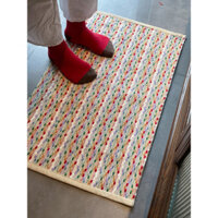 Thảm trải sàn cotton dệt kiểu Mỹ, thảm cửa phòng ngủ, thảm chống trượt, thảm thấm nước cho phòng tắm, thảm cửa phòng khách