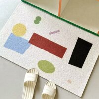 Thảm trải sàn hình học, Thảm trải sàn phong cách nghệ thuật trừu tượng, Loại bỏ bụi, Chống trượt