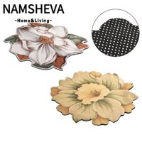 Thảm trải sàn hoa sen NAMSHEVA, Thảm hoa mẫu đơn hình đặc biệt, Baby Crawl Magnolia Soft 80x80cm Chăn áo choàng