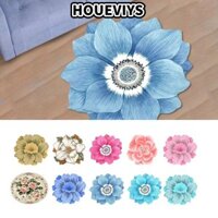 Thảm trải sàn hoa sen HOUEVIYS, Thảm hoa hình mục vụ đặc biệt, Bé bò hoa mẫu đơn Magnolia 80x80cm Chăn đầu giường