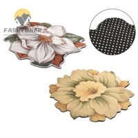 Thảm trải sàn hoa sen FASHYUNER, Thảm hoa mẫu đơn chống trượt, Bò cho bé 80x80cm Chăn mục vụ mềm mại Áo choàng