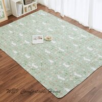 Thảm trải sàn lớn bằng vải Cotton có thể gập lại có thể giặt được Thảm tập bò cho bé Thảm phòng trẻ em Thảm trải sàn chống trượt Thảm tập bò cho trẻ em Hộ gia đình