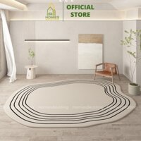 Thảm Trải Sàn Lông Cừu HOMIES BEDDING & DÉCOR Bề Mặt Lông Cừu Mềm, Đế Cao Su Chống Trơn Trượt LC_04