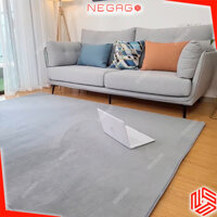 Thảm trải sàn màu XÁM đẹp 1mx1m6 1m6x2m Tròn 1m 1m2 | NEGAGO