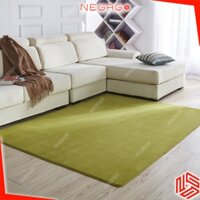 Thảm trải sàn màu XANH đẹp | Tròn 1m 1m2 | 1mx1m6 | 1m6x2m | Lông Cừu | Nhung Nỉ | NEGAGO