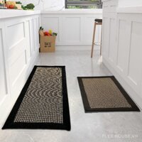 Thảm trải sàn nhà bếp vải lanh chống trượt GF001