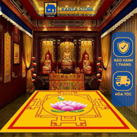 Thảm trải sàn nỉ lì bali cao cấp hoạ tiết 5D giành cho gian phòng thờ