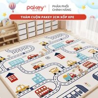 Thảm Trải Sàn Pakey Cao Cấp Dày 2cm, Thảm Xốp XPE Mềm Mại Chống Trơn Trượt An Toàn Cho Bé Tập Bò Tập Đi