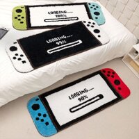 Thảm Trải Sàn Phòng Khách / Ghế Sofa / Phòng Ngủ In Hình Tay Cầm Chơi Game Nintendo Màu Đỏ Và Xanh Dương Sáng Tạo