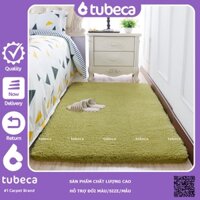 Thảm Trải Sàn Phòng Khách Lông Cừu Màu Xanh Cỏ  Thảm Cao Cấp  Dày Dặn  Cực Êm  Size 1m6 x 1m