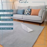Thảm trải sàn phòng khách 160x100cm màu Xám Bạc NHUNG nỉ cao cấp
