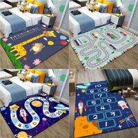 Thảm Trải Sàn Phòng Ngủ Cỡ Lớn In Hoạt Hình Động Vật Dễ Thương Cho Bé