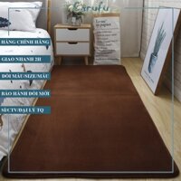 Thảm trải sàn phòng ngủ màu Nâu size 160x100cm NHUNG nỉ cao cấp