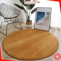 Thảm trải sàn phòng ngủ tphcm | NHUNG | màu KhaKi Tròn 120cm | NEGAGO