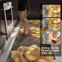 Thảm trải sàn thấm hút bụi chống trượt và chống dầu, có thể lau chùi và giặt sạch