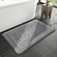 Thảm trải sàn thấm hút phòng tắm dày Thảm xốp phục hồi chậm Chống trượt vào cửa nhà vệ sinh Thảm lót chân thấm nước