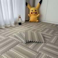 Thảm Trải Sàn Vải cotton và vải lanh kiểu Nhật, thảm trải sàn ghép có thể cọ rửa cho trẻ em