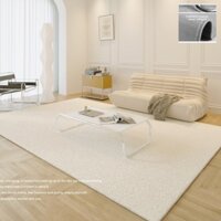 thảm trải sàn Vải nhung lông cừu màu đặc thảm lau chân 80x120-140x200CM thảm lông trải sàn phòng ngủ thảm lót sàn nhà trang trí phòng ngủ