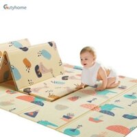 Thảm trải sàn xốp XPE 2 mặt phủ Silicone Hàn Quốc chống thấm, chống ngã, cho bé tập bò kèm túi 1m8- 2m - An Bảo Mart