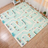 Thảm trải sàn xốp XPE 2 mặt phủ silicone Hàn Quốc mẫu đẹp chống nước