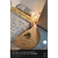 Thảm trang trí nhà cửa đan lục bình 1,2m