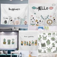 Thảm Tranh Treo Tường Xương Rồng Vintage - [Hàng có sẵn][video]