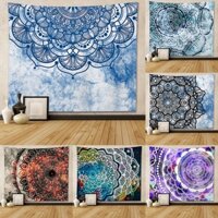 Thảm Treo Tường Trang Trí Phòng Khách Họa Tiết Mandala Nhiều Màu