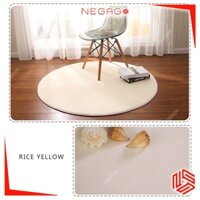 Thảm tròn 1m,1m2,1m6 80cm đẹp 20 màu trải sàn phòng ngủ phòng khách trang trí decor | NEGAGO
