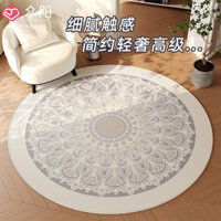 Thảm Tròn Cao Cấp Cảm Giác Phòng Khách Sofa Bàn Cà Phê Xoay Ghế Đệm Chân Đệm Dày Phòng Ngủ Phòng Học Ghế Vi Tính Cách Âm