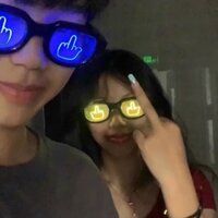 Thám Tử Lừng Danh Conan Kính Dạ Quang Với 7 Màu Đèn LED Thanh Hộp Đêm Buổi Hòa Nhạc Lễ Hội Hip-hop Bó Hoa Disco Kính Mát Giữa Ngón Tay Lên