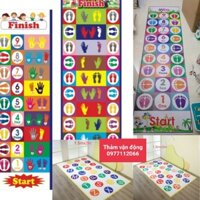 Thảm Vận động - Thảm nhảy - Jumping Mat kích thước Rộng dài(game vận động có ích cho bé)