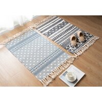 Thảm vintage trải chân giường, trải sàn phong cách Bắc Âu 60x90cm