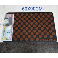 THẢM WELCOME CAO SU NGUYÊN TẤM BIGSIZE 60X90CM- CONDOR