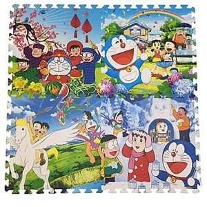 Thảm xốp 4 miếng cho bé nằm chơi Disney 120x120 cm