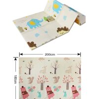 Thảm xốp cho bé lót sàn gấp gọn xpe trải sàn 2 mặt chống trơn 1m8 - 2m