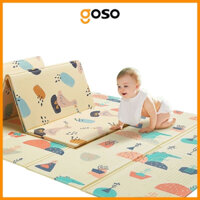 Thảm xốp gấp gọn lót sàn 2 mặt cho bé tập bò chống ngã tiện lợi