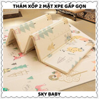Thảm xốp gấp gọn xpe cho bé khổ 1m8*2m,thảm trải sàn văn phòng, thảm chống trơn trượt va đập cho bé tập bò chống thấm