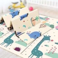 Thảm xốp gấp gọn xpe lót sàn 2 mặt cho bé tập bò chống ngã chống thấm
