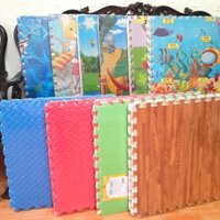 Thảm xốp ghép ,lót sàn VÂN GỖ, hoạt hình, vân khế (KT 60×60)