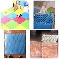 Thảm xốp lót sàn cao cấp vân khế - vân gỗ - nhiều màu (bộ gồm 12 miếng)