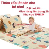 Thảm xốp trải lót sàn gấp gọn an toàn cho bé vui chơi thoải mái