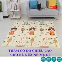 THẢM XỐP XPE CHO BÉ GẤP GỌN- CHIẾU XỐP TRẢI SÀN 2 MẶT CHỐNG THẤM CHỐNG TRƠN ĐẸP PHỦ SILICON. KÍCH THƯỚC 1M8*2M