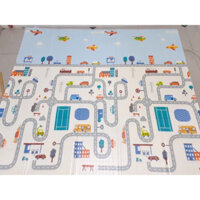 Thảm xốp xpe phủ silicon hàn quốc 1,75 X 1,9m cho bé nằm chơi